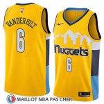 Maillot Denver Nuggets Jarred Vanderbilt No 6 Statement 2018 Jaune