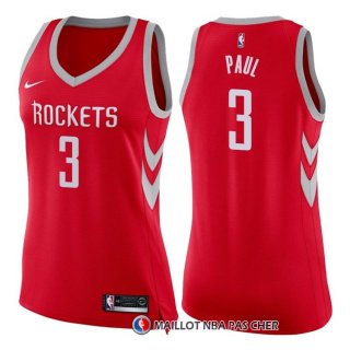 Maillot Femme Houston Rockets Chris Paul Icon 2017-18 3 Rouge