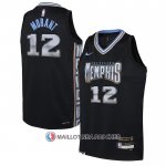Maillot Enfant Memphis Grizzlies Ja Morant NO 12 Ville 2022-23 Noir