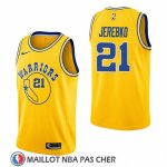 Maillot Golden State Warriors Jonas Jerebko Hardwood Classic 2018-19 Jaune
