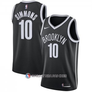 Maillot Brooklyn Nets Ben Simmons NO 10 Icon 2021-22 Noir