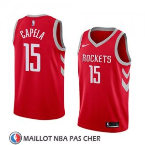 Maillot Houston Rockets Clint Capela No 15 Icon 2018 Rouge