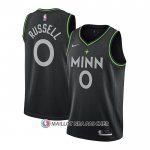 Maillot Minnesota Timberwolves D'angelo Russell Ville 2020-21 Noir