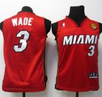 Maillot Enfant de Wade Miami Heat #3 Rouge