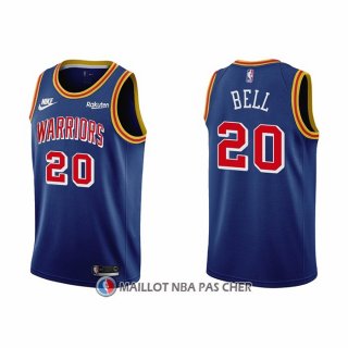 Maillot Golden State Warriors Jordan Bell NO 20 75th Anniversary Bleu