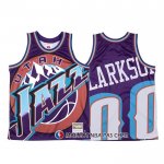 Maillot Utah Jazz Jordan Clarkson Mitchell & Ness Big Face Volet