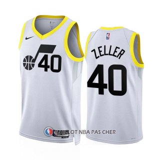 Maillot Utah Jazz Cody Zeller NO 40 Association 2022-23 Blanc