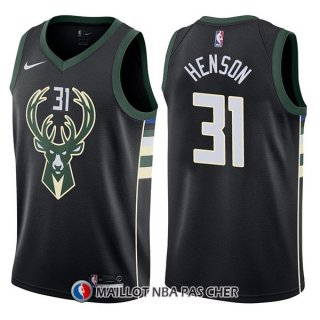 Maillot Milwaukee Bucks John Henson Statement 31 2017-18 Noir