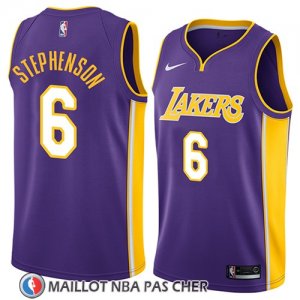 Maillot Los Angeles Lakers Lance Stephenson No 6 Statement 2018 Volet