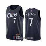 Maillot Los Angeles Clippers Amir Coffey NO 7 Ville 2023-24 Bleu