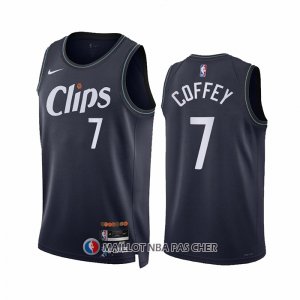 Maillot Los Angeles Clippers Amir Coffey NO 7 Ville 2023-24 Bleu