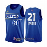 Maillot All Star 2021 Philadelphia 76ers Joel Embiid Bleu