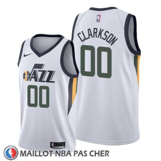 Maillot Utah Jazz Jordan Clarkson Association Edition Blanc