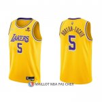 Maillot Los Angeles Lakers Talen Horton-tucker NO 5 75th Anniversary 2021-22 Jaune