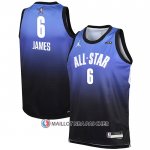 Maillot Enfant All Star 2023 Boston Celtics LeBron James NO 6 Bleu