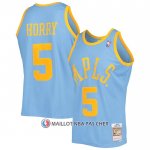 Maillot Los Angeles Lakers Robert Horry NO 5 Mitchell & Ness 2001-02 Bleu