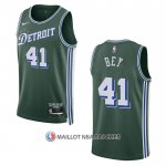 Maillot Detroit Pistons Saddiq Bey NO 41 Ville 2022-23 Vert