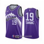 Maillot Utah Jazz Luka Samanic NO 19 Ville 2023-24 Volet