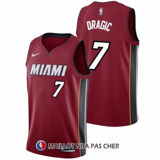 Maillot Authentique Miami Heat Dragic 2017-18 7 Rouge