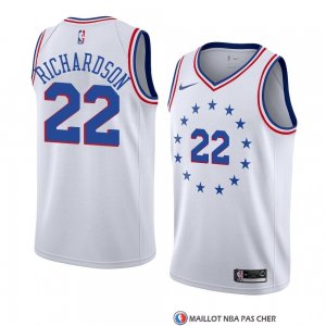 Maillot Philadelphia 76ers Malachi Richardson Earned 2018-19 Blanc