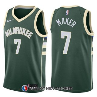 Maillot Milwaukee Bucks Thon Maker Swingman Icon 7 2017-18 Vert