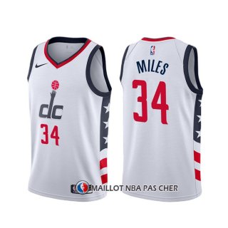 Maillot Washington Wizards C.j. Miles Ville 2019-20 Blanc