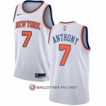 Maillot New York Knicks Carmelo Anthony NO 7 Association Blanc