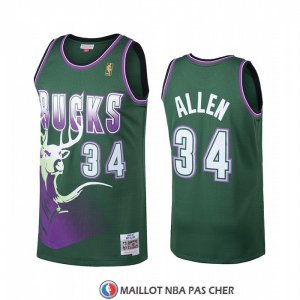 Maillot Milwaukee Bucks Ray Allen Hardwood Classics Vert