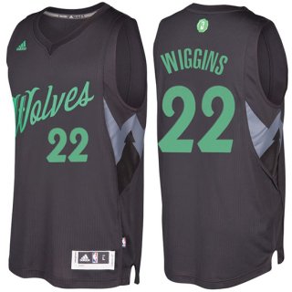 Maillot Navidad 2016 Andrew Wiggins Timberwolves 22 Noir
