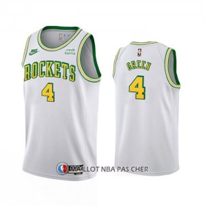 Maillot Houston Rockets Jalen Green NO 4 Classic 2022-23 Blanc