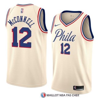 Maillot Philadelphia 76ers T.j. Mcconnell Ville 2018 Crema