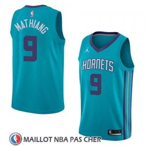 Maillot Charlotte Hornets Mangok Mathiang No 9 Icon 2018 Vert