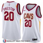 Maillot Cleveland Cavaliers Billy Preston No 20 Association 2018 Blanc