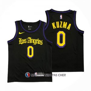 Maillot Los Angeles Lakers Kyle Kuzma NO 0 Ville 2019-20 Noir