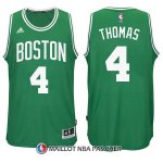 Maillot Authentique Boston Celtics Thomas 4 Vert