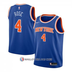 Maillot Enfant New York Knicks Derrick Rose NO 4 Icon Bleu