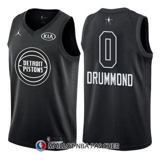 Maillot All Star 2018 Detroit Pistons Andre Drummond 0 Noir