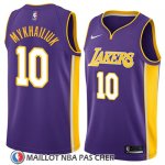 Maillot Los Angeles Lakers Sviatoslav Mykhailiuk No 10 Statement 2018 Volet