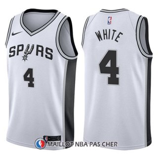 Maillot San Antonio Spurs Derrick White Swingman Association 4 2017-18 Blanc