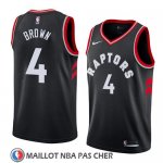Maillot Tornto Raptors Lorenzo Brown No 4 Statement 2018 Noir