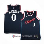 Maillot Los Angeles Clippers Russell Westbrook NO 0 Icon 2024-25 Bleu