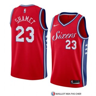 Maillot Philadelphia 76ers Landry Shamet Statement 2017-18 Rouge2