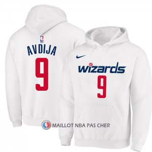 Veste a Capuche Washington Wizards Deni Avdija Blanc