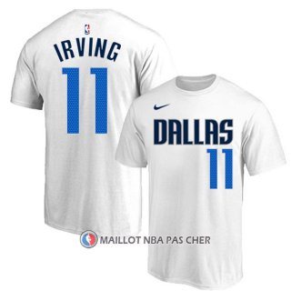 Maillot Manche Courte Dallas Mavericks Kyrie Irving Association Blanc