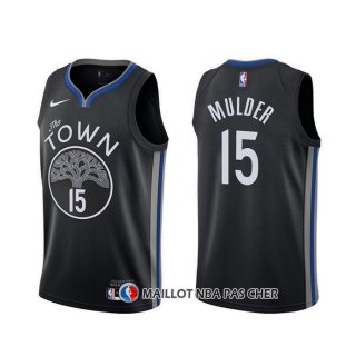 Maillot Golden State Warriors Mychal Mulder Ville Noir