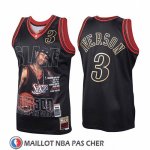 Maillot Philadelphia 76ers Allen Iverson Slam Retro Noir