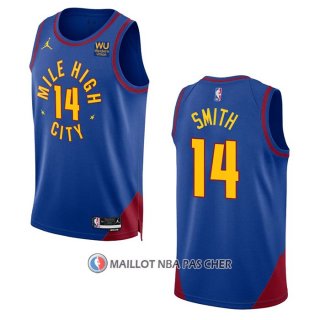 Maillot Denver Nuggets Ish Smith NO 14 Statement 2022-23 Bleu