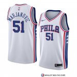Maillot Philadelphia 76ers Boban Marjanovic Association 2018 Blanc