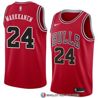 Maillot Chicago Bulls Lauri Markkanen Icon 2018 Rouge
