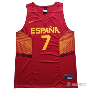 Maillot Navarrd Espana 2014 #7 Rouge